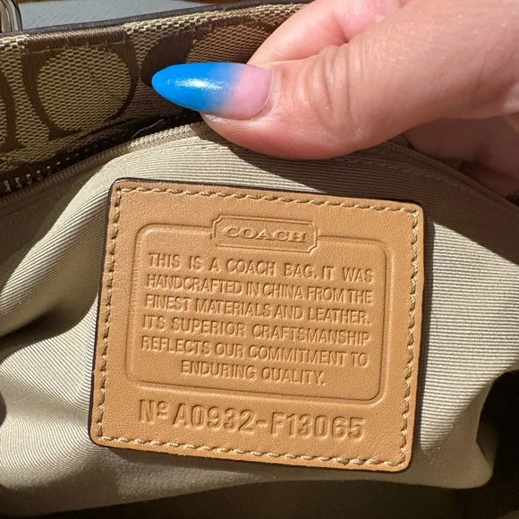 Coach Tan and Brown Satchel - Picture 5 of 7